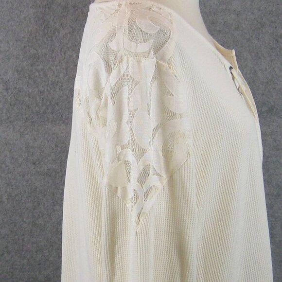 Style & Co Textured Knit Lace Up Top Ivory Size 2X NWT - Picture 4 of 7